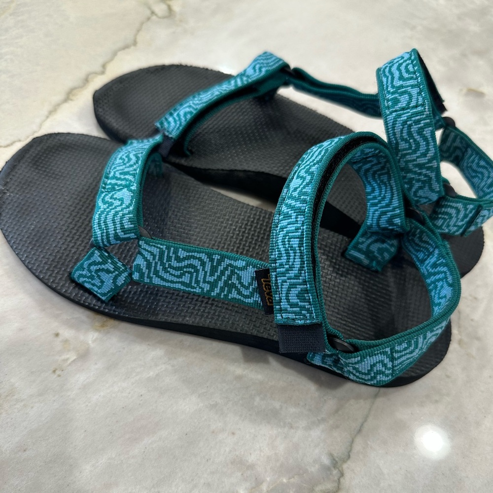 Teva Teal Patterned Strap Outdoor Sandals